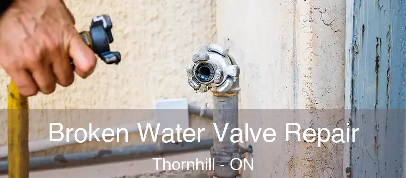 Broken Water Valve Repair Thornhill - ON